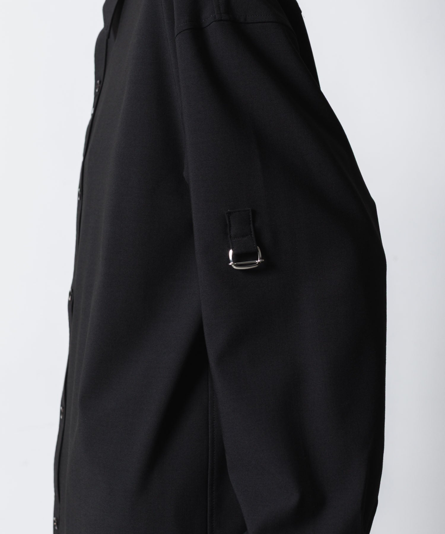 ATTACHMENT アタッチメントのPE/RY STRETCH TROPICAL STRAP SLEEVE L/S SHIRT - BLACKの公式通販サイトsession福岡セレクトショップ