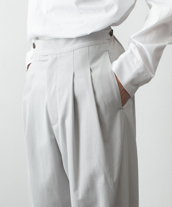 ATTACHMENT アタッチメントのPE/CO/LI DRY TWILL WIDE TROUSERS - L.GRAYの公式通販サイトsession福岡セレクトショップ