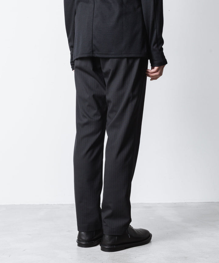 ATTACHMENT アタッチメントのT/W/SI STRETCH GABARDINE REGULAR FIT EASY TROUSERS - S.BLACKの公式通販サイトsession福岡セレクトショップ
