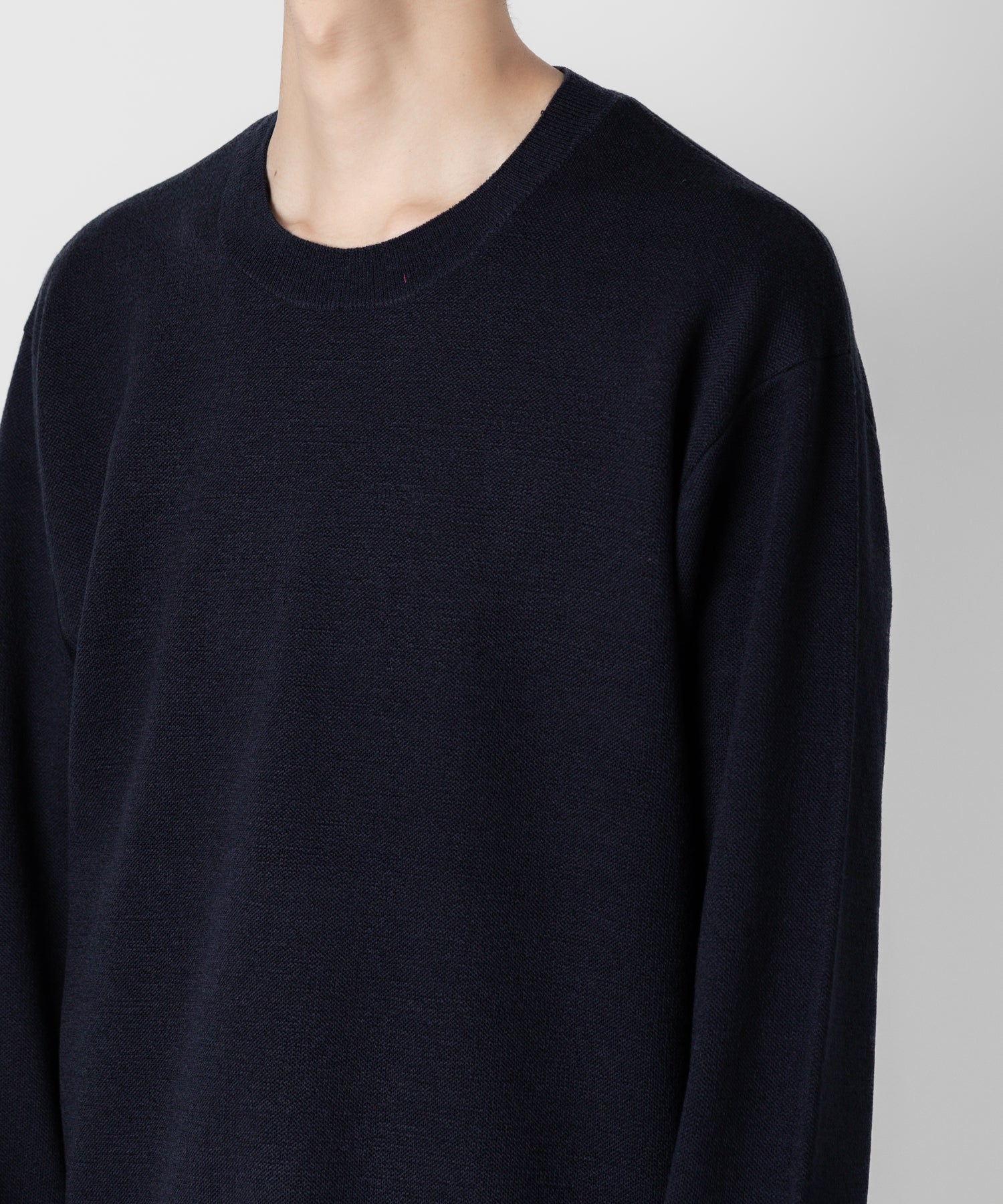 ATTACHMENT アタッチメントのWOxPE DOUBLE FACE KNIT CREWNECK PULLOVER L/S - NAVY 公式通販サイトsession福岡セレクトショップ