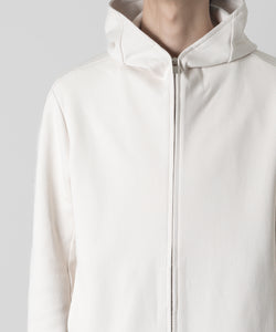 ATTACHMENT アタッチメント-LIMITED-のCO/PE DOUBLE FACE KNIT ZIP UP HOODIE - OFF WHITEの公式通販サイトsession福岡セレクトショップ