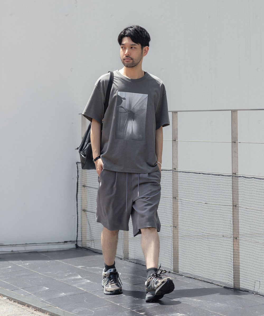 ATTACHMENT アタッチメントの30//2 SUVIN JERSEY PRINT TEE - GRAYの公式通販サイトsession福岡セレクトショップ