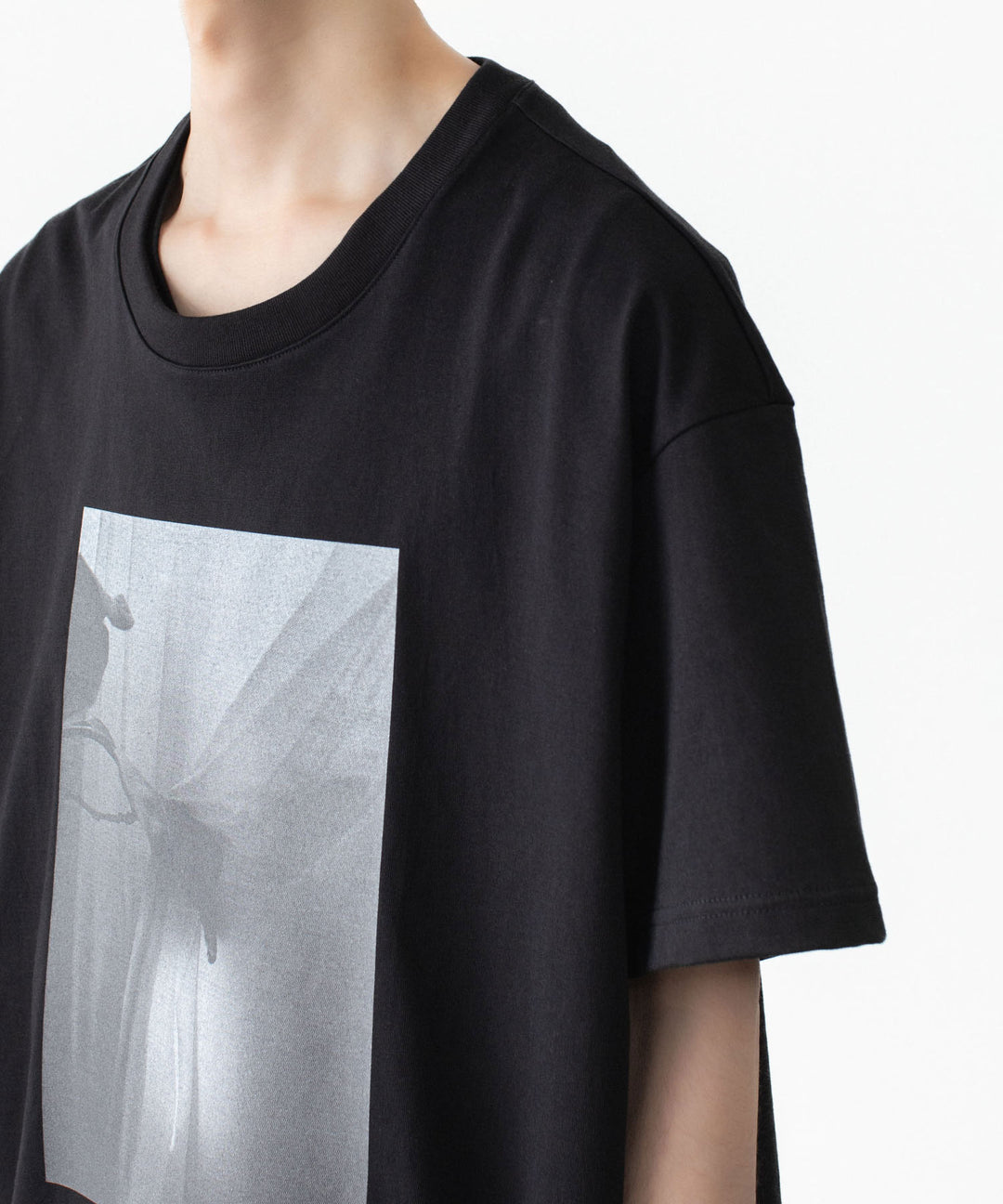 ATTACHMENT アタッチメントの30//2 SUVIN JERSEY PRINT TEE - BLACKの公式通販サイトsession福岡セレクトショップ