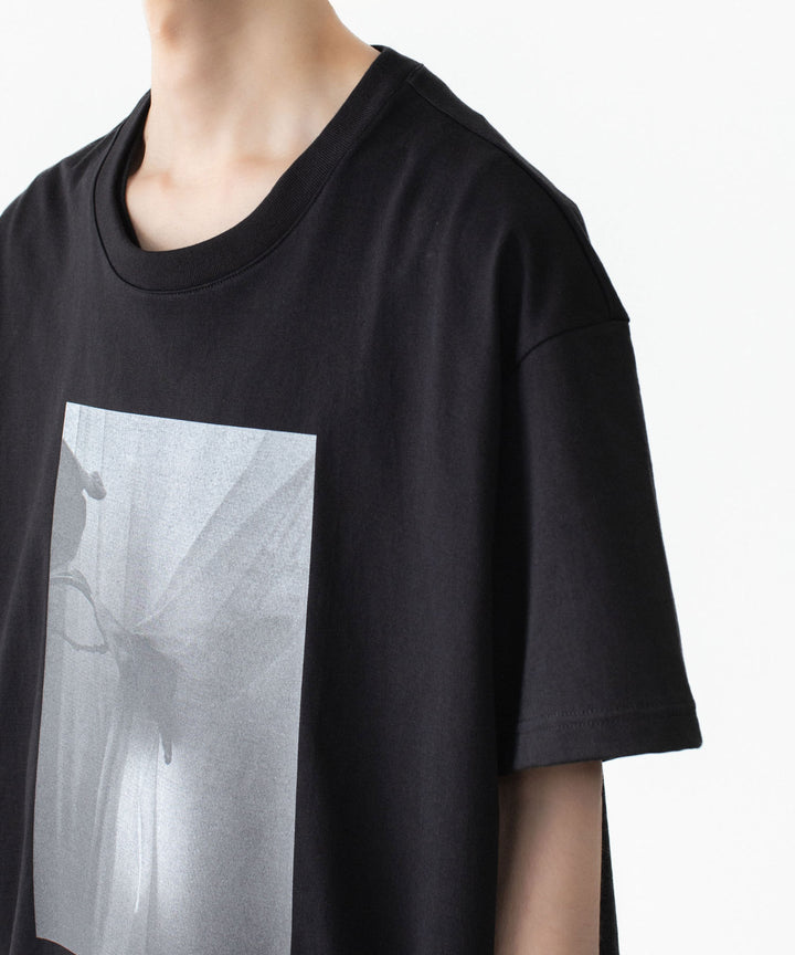 ATTACHMENT アタッチメントの30//2 SUVIN JERSEY PRINT TEE - BLACKの公式通販サイトsession福岡セレクトショップ