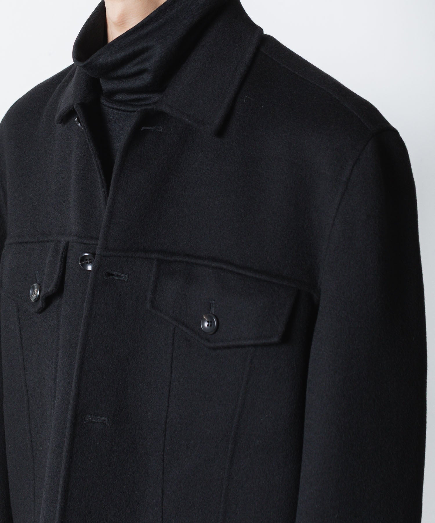 ATTACHMENT アタッチメントのWO/CA DOUBLE FACE BEAVER TRACKER JACKET - BLACKの公式通販サイトsession福岡セレクトショップ