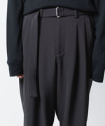 画像をギャラリービューアに読み込む, ATTACHMENT アタッチメントのPE STRETCH DOUBLE CLOTH BELTED WIDE TAPERD TROUSERS - D.GRAYの公式通販サイトsession福岡セレクトショップ

