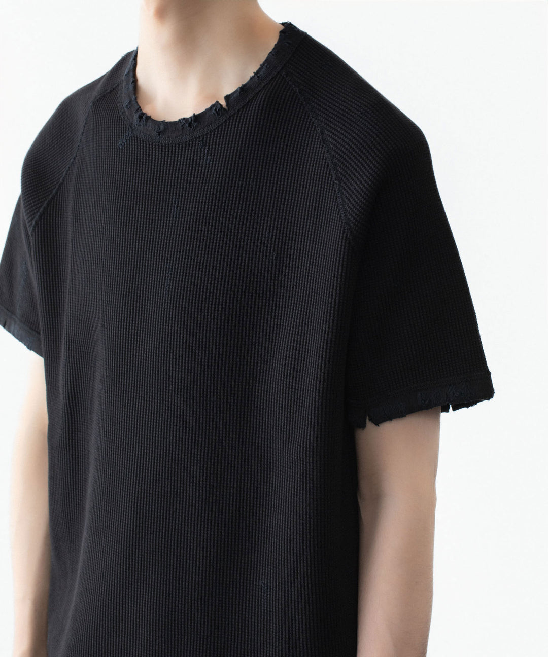 VEIN ヴェインの30//2 WAFFLE RAGLAN S/S TEE - BLACKの公式通販サイトsession福岡セレクトショップ
