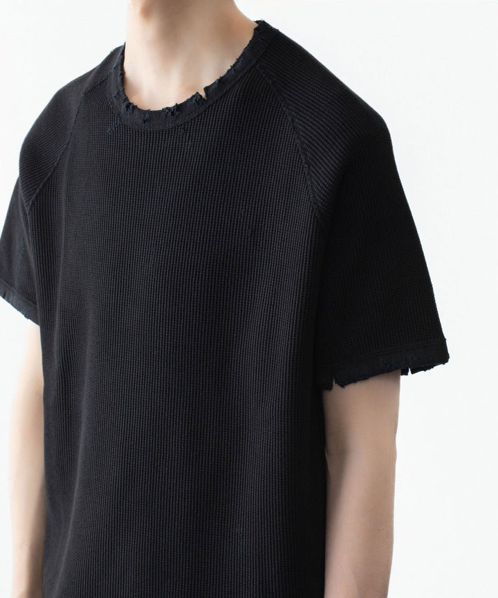 VEIN ヴェインの30//2 WAFFLE RAGLAN S/S TEE - BLACKの公式通販サイトsession福岡セレクトショップ