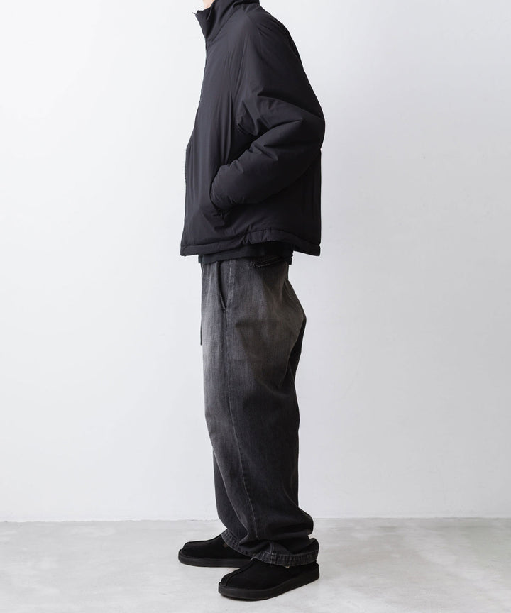 ATTACHMENT / EXCLUSIVE ITEMアタッチメントの11oz DENIM 1TUCK BELTED PANTS  - BLACKの公式通販サイトsession福岡セレクトショップ
