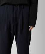 画像をギャラリービューアに読み込む, 【ATTACHMENT】ATTACHMENT アタッチメントのPE STRETCH DOUBLE CLOTH REGULAR FIT EASY TROUSERS - NAVY 公式通販サイトsession福岡セレクトショップ
