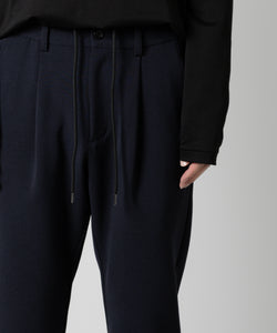 【ATTACHMENT】ATTACHMENT アタッチメントのPE STRETCH DOUBLE CLOTH REGULAR FIT EASY TROUSERS - NAVY 公式通販サイトsession福岡セレクトショップ