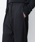 画像をギャラリービューアに読み込む, ATTACHMENT アタッチメントのT/W/SI STRETCH GABARDINE 1TUCK EASY TROUSERS - S.BLACKの公式通販サイトsession福岡セレクトショップ
