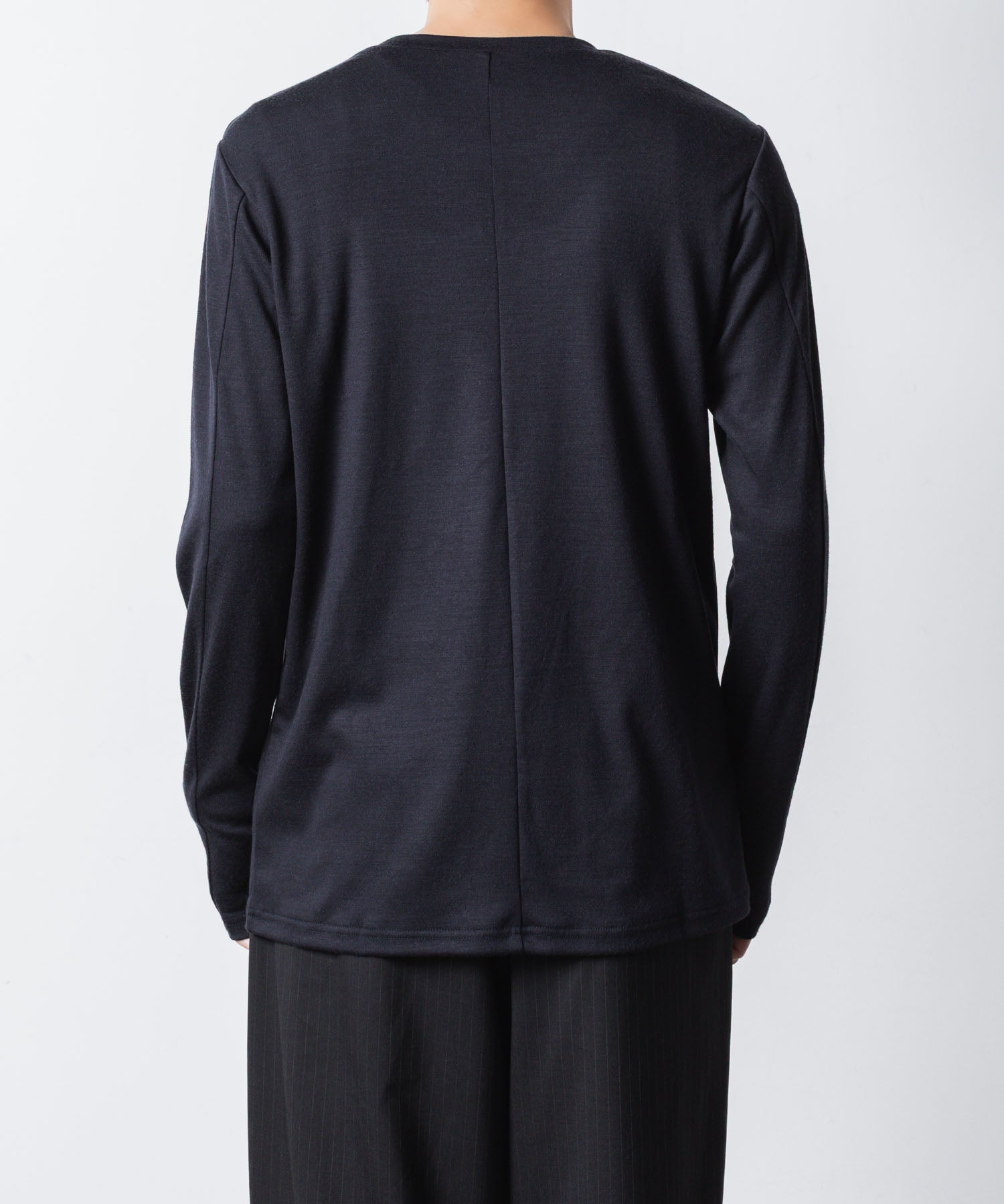 ATTACHMENT アタッチメントの1/60 WOOL SMOOTH SLIM FIT L/S TEE - NAVYの公式通販サイトsession福岡セレクトショップ