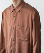 画像をギャラリービューアに読み込む, ATTACHMENT アタッチメントのCU/PE FIBRIL SATIN L/S SHIRT - L.BROWNの公式通販サイトsession福岡セレクトショップ
