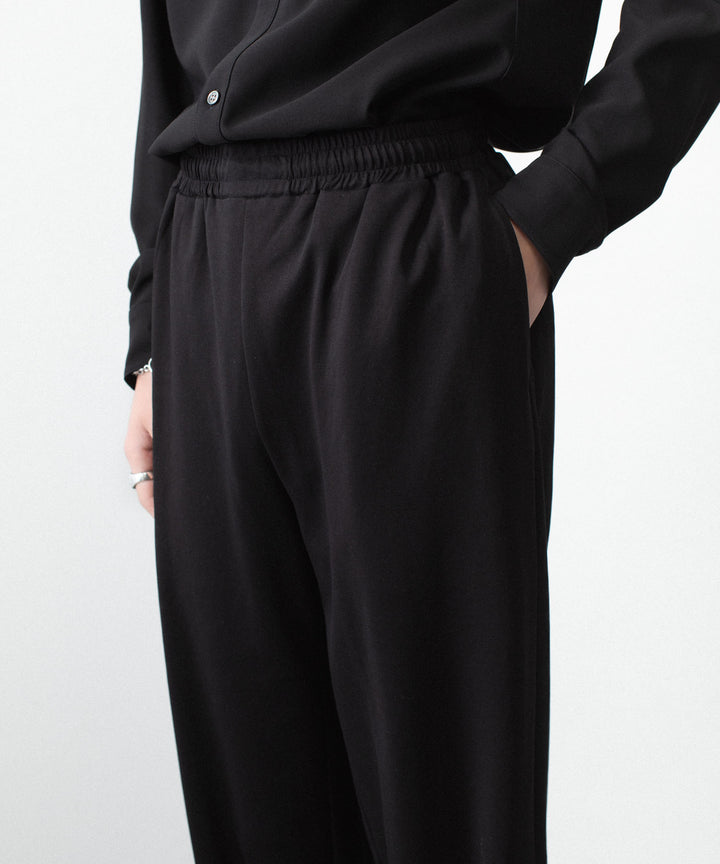 ATTACHMENT アタッチメントのCOTTON DOUBLE FACE LOUNGE TROUSERS - BLACKの公式通販サイトsession福岡セレクトショップ