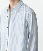 画像をギャラリービューアに読み込む, ATTACHMENT アタッチメントのWO/PE STRIPE L/S SHIRT - S.BLUEの公式通販サイトsession福岡セレクトショップ
