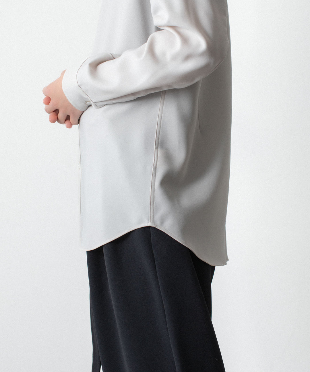 ATTACHMENT アタッチメントのPE COMPACT TWILL REGULAR COLLAR DRESS SHIRT - L.GRAYの公式通販サイトsession福岡セレクトショップ