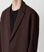 画像をギャラリービューアに読み込む, ATTACHMENT アタッチメントのPE STRETCH DOUBLE CLOTH OVERSIZED 2B JACKET - BROWN 公式通販サイトsession福岡セレクトショップ
