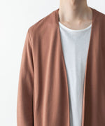 画像をギャラリービューアに読み込む, ATTACHMENT アタッチメントのCOTTON DOUBLE FACE COLLARLESS CARDIGAN - BROWNの公式通販サイトsession福岡セレクトショップ
