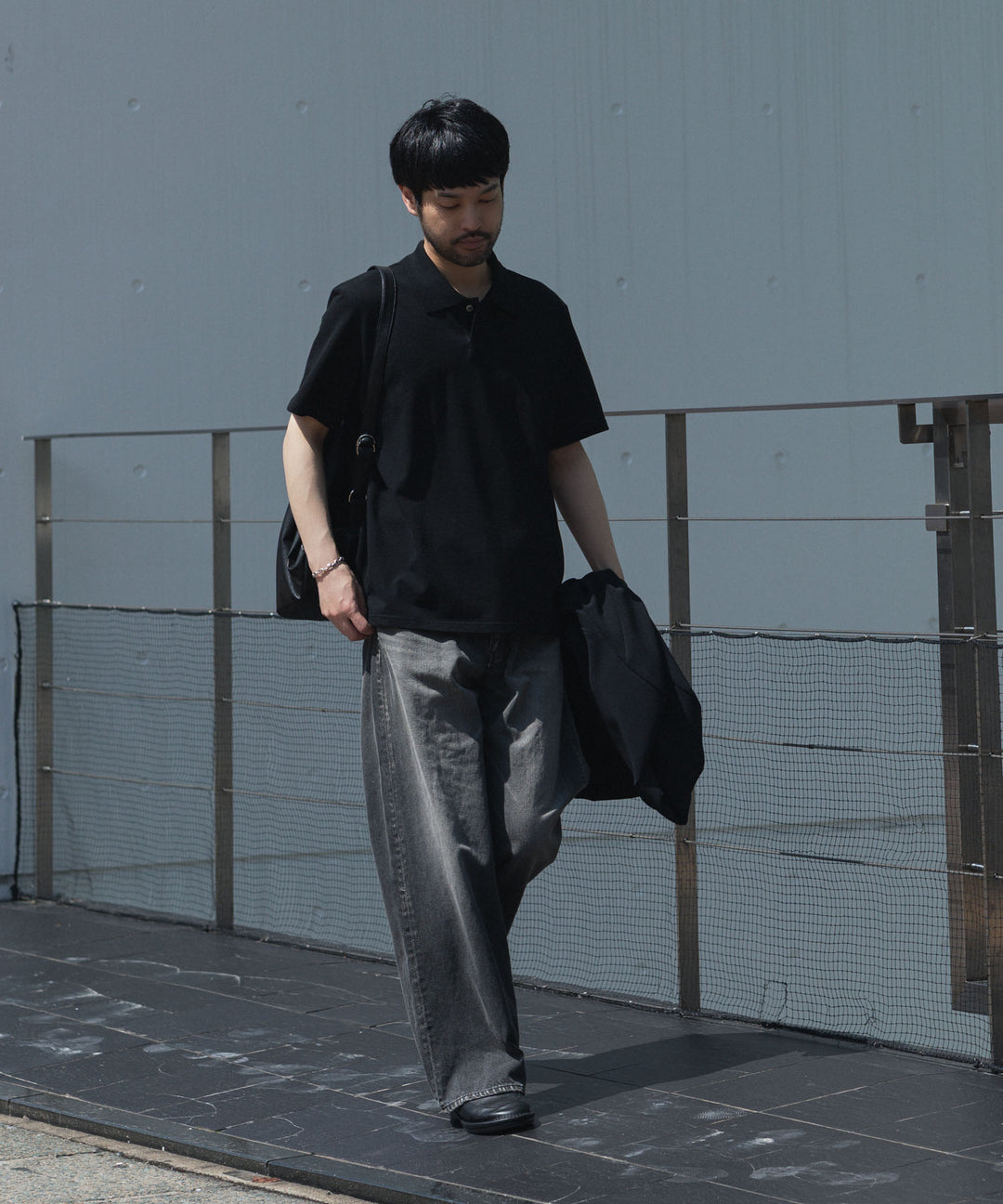 ATTACHMENT アタッチメントの11OZ DENIM WIDE JEANS - BLACKの公式通販サイトsession福岡セレクトショップ