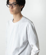 画像をギャラリービューアに読み込む, ATTACHMENT アタッチメントのCOTTON DOUBLE FACE SLIM FIT L/S TEE - WHITEの公式通販サイトsession福岡セレクトショップ

