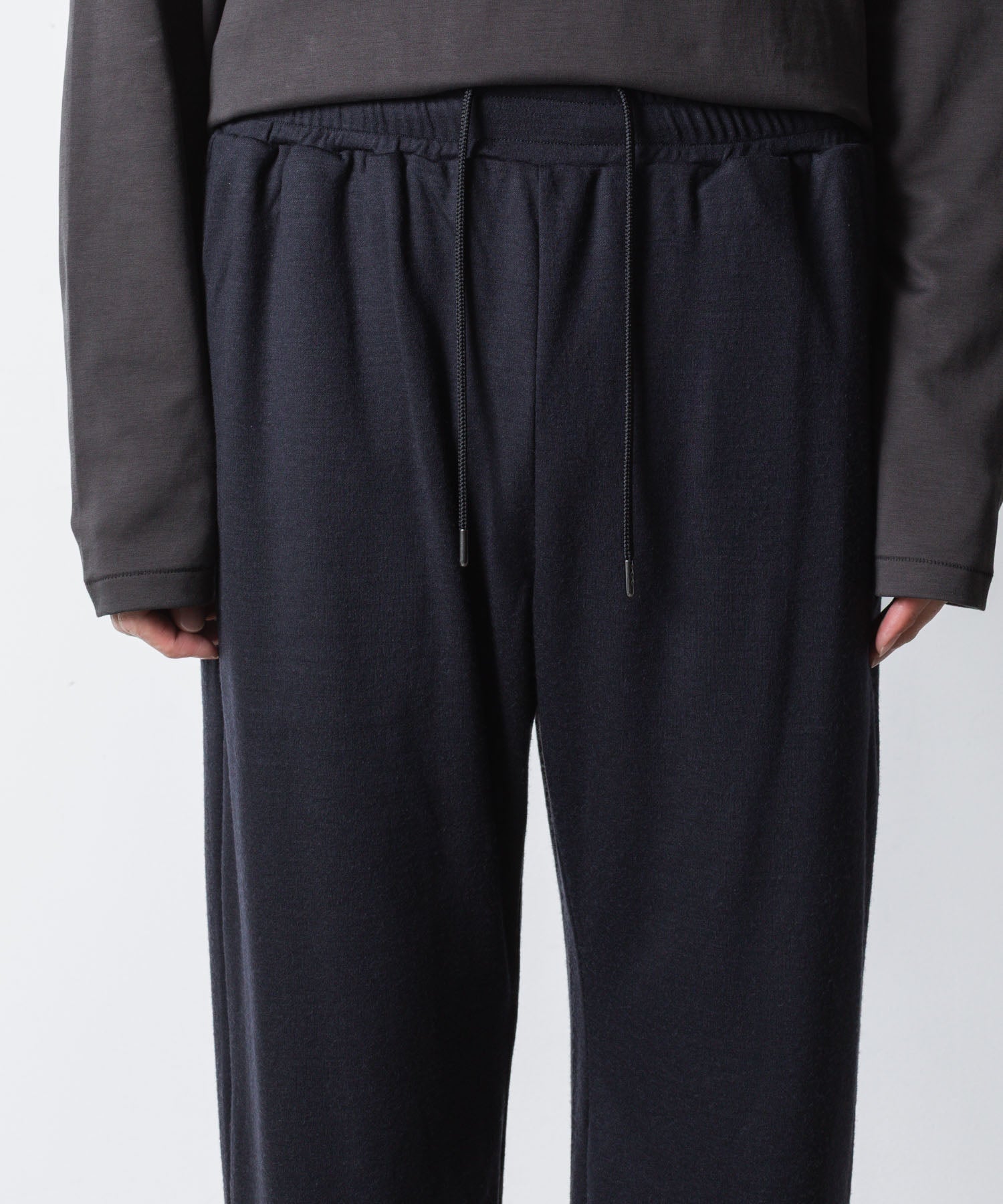 ATTACHMENT アタッチメントの1/60 WOOL SMOOTH SLIM FIT LOUNGE TROUSERS - NAVYの公式通販サイトsession福岡セレクトショップ