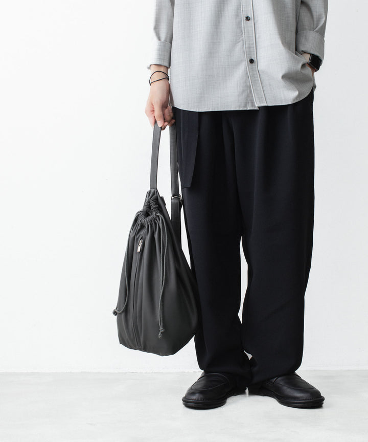 ATTACHMENT アタッチメントのSYNTHETIC LEATHER BUCKET BAG - GRAYの公式通販サイトsession福岡セレクトショップ