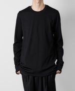 画像をギャラリービューアに読み込む, ATTACHMENT アタッチメントのPE STRETCH RIB SLIM FIT L/S TEE - BLACK 公式通販サイトsession福岡セレクトショップ
