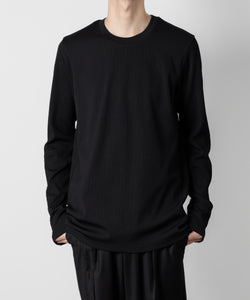 ATTACHMENT アタッチメントのPE STRETCH RIB SLIM FIT L/S TEE - BLACK 公式通販サイトsession福岡セレクトショップ