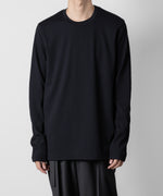 画像をギャラリービューアに読み込む, ATTACHMENT アタッチメントのPE STRETCH RIB SLIM FIT L/S TEE - NAVY 公式通販サイトsession福岡セレクトショップ
