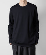 画像をギャラリービューアに読み込む, ATTACHMENT アタッチメントのPE STRETCH RIB SLIM FIT L/S TEE - NAVY 公式通販サイトsession福岡セレクトショップ
