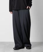 画像をギャラリービューアに読み込む, ATTACHMENT アタッチメントのPE STRETCH RIB WIDE LOUNGE TROUSERS - D.GRAY 公式通販サイトsession福岡セレクトショップ
