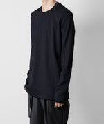 画像をギャラリービューアに読み込む, ATTACHMENT アタッチメントのPE STRETCH RIB SLIM FIT L/S TEE - NAVY 公式通販サイトsession福岡セレクトショップ
