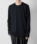 画像をギャラリービューアに読み込む, ATTACHMENT アタッチメントのPE STRETCH RIB SLIM FIT L/S TEE - NAVY 公式通販サイトsession福岡セレクトショップ
