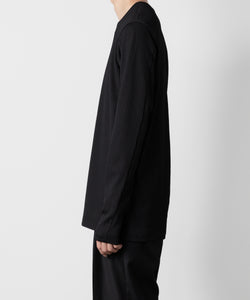 ATTACHMENT アタッチメントのPE STRETCH RIB SLIM FIT L/S TEE - BLACK 公式通販サイトsession福岡セレクトショップ