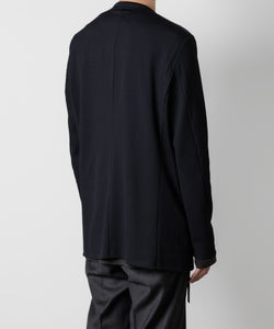 ATTACHMENT アタッチメントのPE STRETCH RIB COLLARLESS CARDIGAN - D.NAVY 公式通販サイトsession福岡セレクトショップ