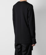 画像をギャラリービューアに読み込む, ATTACHMENT アタッチメントのPE STRETCH RIB SLIM FIT L/S TEE - BLACK 公式通販サイトsession福岡セレクトショップ
