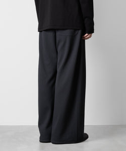 ATTACHMENT アタッチメントのPE STRETCH RIB WIDE LOUNGE TROUSERS - D.GRAY 公式通販サイトsession福岡セレクトショップ