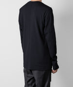 画像をギャラリービューアに読み込む, ATTACHMENT アタッチメントのPE STRETCH RIB SLIM FIT L/S TEE - NAVY 公式通販サイトsession福岡セレクトショップ
