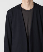 画像をギャラリービューアに読み込む, ATTACHMENT アタッチメントのPE STRETCH RIB COLLARLESS CARDIGAN - D.NAVY 公式通販サイトsession福岡セレクトショップ
