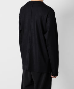 ATTACHMENT アタッチメントの限定TECH WOOL SMOOTH OVERSIZED L/S CUTOFF TEE - BLACKの公式通販サイトsession福岡セレクトショップ
