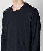 画像をギャラリービューアに読み込む, ATTACHMENT アタッチメントのPE STRETCH RIB SLIM FIT L/S TEE - NAVY 公式通販サイトsession福岡セレクトショップ
