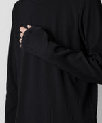 画像をギャラリービューアに読み込む, ATTACHMENT アタッチメントのPE STRETCH RIB SLIM FIT L/S TEE - BLACK 公式通販サイトsession福岡セレクトショップ
