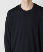 画像をギャラリービューアに読み込む, ATTACHMENT アタッチメントのPE STRETCH RIB SLIM FIT L/S TEE - NAVY 公式通販サイトsession福岡セレクトショップ
