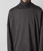 画像をギャラリービューアに読み込む, ATTACHMENT アタッチメントのWO/NY SMOOTH OVERSIZED HIGHNECK L/S TEE - GRAY 公式通販サイトsession福岡セレクトショップ
