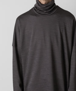 ATTACHMENT アタッチメントのWO/NY SMOOTH OVERSIZED HIGHNECK L/S TEE - GRAY 公式通販サイトsession福岡セレクトショップ