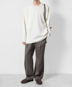 画像をギャラリービューアに読み込む, ATTACHMENT アタッチメントのWOxPE DOUBLE FACE KNIT CREW NECK PULLOVER - OFF WHITEの公式通販サイトsession福岡セレクトショップ

