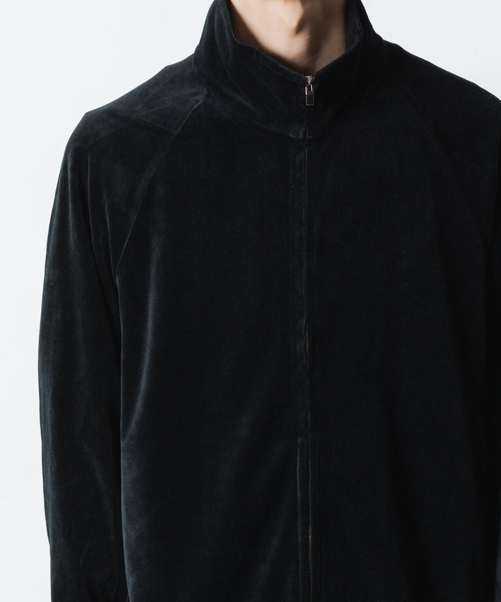 ATTACHMENT アタッチメントのCO/PE VELOR JERSEY TRACK JACKET - BLACKの公式通販サイトsession福岡セレクトショップ