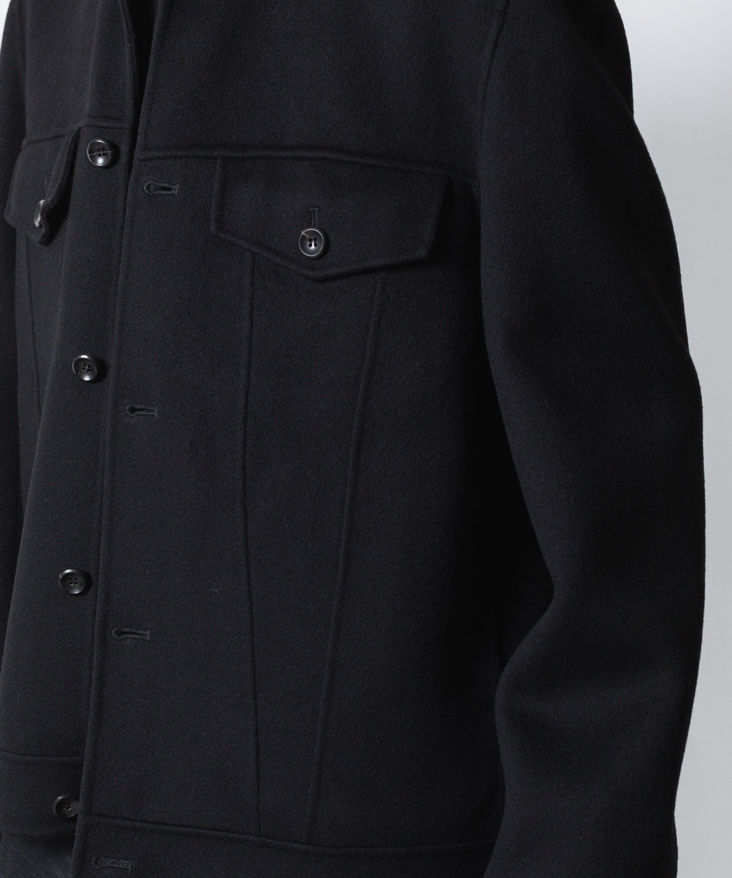 ATTACHMENT アタッチメントのWO/CA DOUBLE FACE BEAVER TRACKER JACKET - BLACKの公式通販サイトsession福岡セレクトショップ