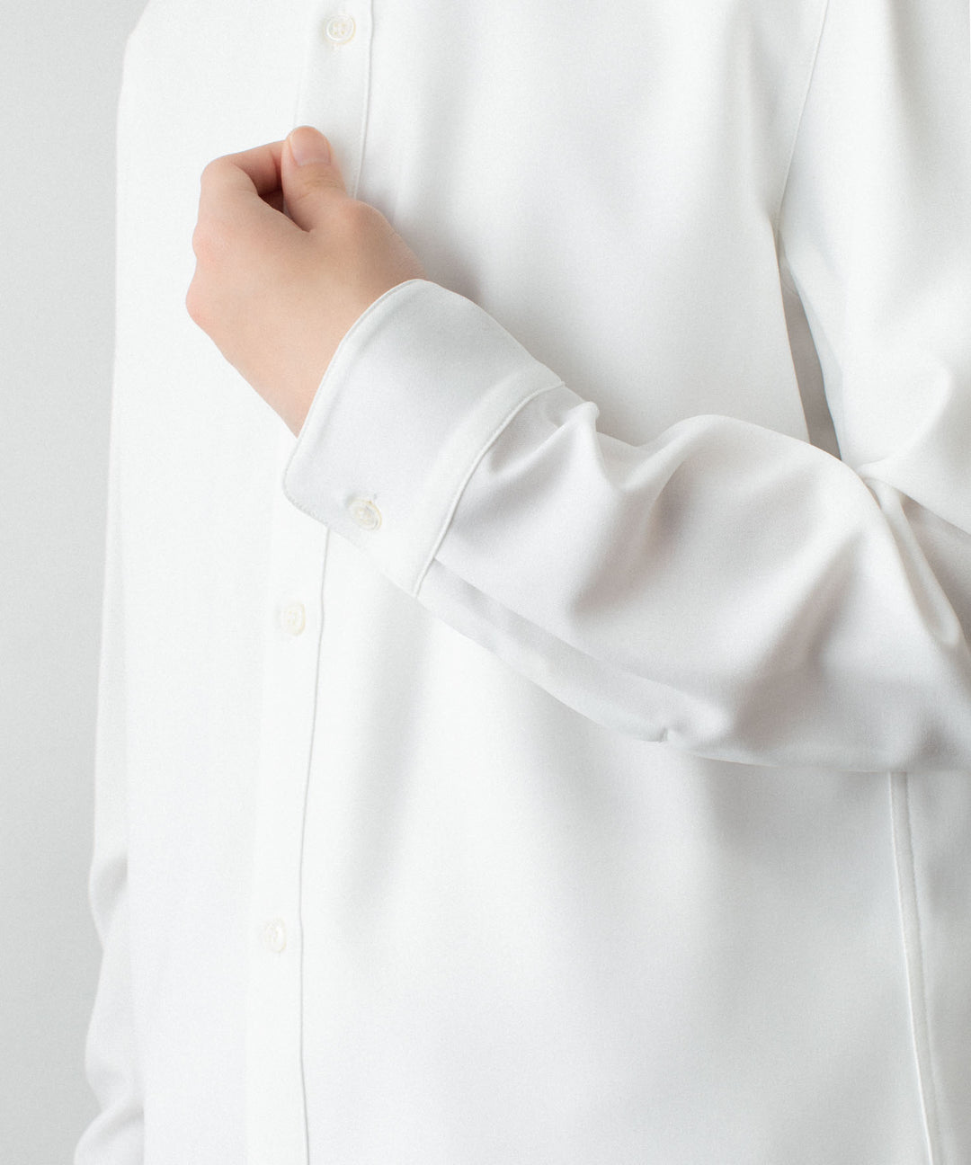ATTACHMENT アタッチメントのPE COMPACT TWILL REGULAR COLLAR DRESS SHIRT - WHITEの公式通販サイトsession福岡セレクトショップ
